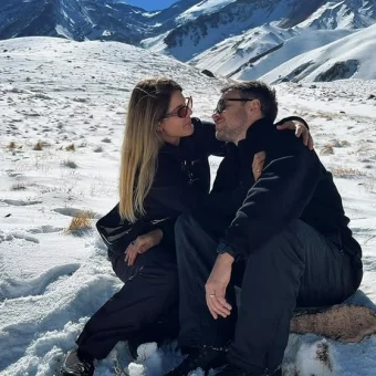 Halley e Ju na neve em Mendoza